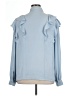 Express Blue Long Sleeve Blouse Size XL - photo 2