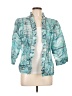 Chico's Print Teal Jacket Size Lg (2) - photo 1
