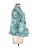 Chico's Print Teal Jacket Size Lg (2) - photo 4