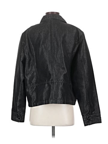 Platinum Faux Leather Jacket (view 2)