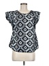 Evereve 100% Cotton Gray Short Sleeve Top Size M - photo 1
