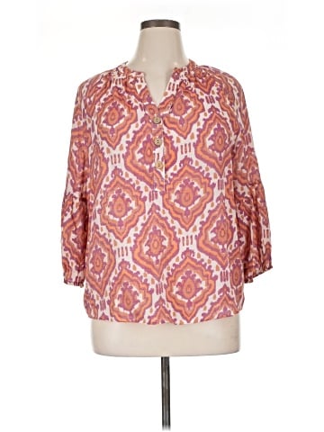 Como Blu 3/4 Sleeve Blouse (view 1)