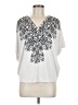 Arden B. White Short Sleeve Top Size M - photo 1