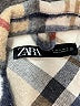 Zara Plaid Brown Blue Coat Size M - photo 6