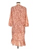 CAbi 100% Polyester Orange Casual Dress Size M - photo 2