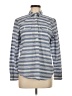 Chaps 100% Cotton Stripes Blue Long Sleeve Button-Down Shirt Size M - photo 1