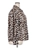 Zeagoo Animal Print Ivory Long Sleeve Button-Down Shirt Size XXL - photo 4