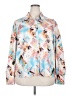 Zeagoo Print Ivory Long Sleeve Blouse Size XXL - photo 1