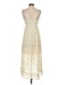 Unbranded 100% Polyester Ivory Cocktail Dress Size S - photo 2