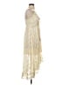 Unbranded 100% Polyester Ivory Cocktail Dress Size S - photo 4