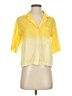 The Kooples Color Block Yellow 3/4 Sleeve Button-Down Shirt Size S - photo 1
