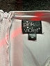 Pink & Violet 100% Polyester Metallic Silver White Dress Size 16 - photo 3