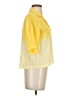 The Kooples Color Block Yellow 3/4 Sleeve Button-Down Shirt Size S - photo 4