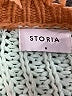 Storia 100% Acrylic Color Block Orange Pullover Sweater Size M - photo 4