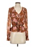 WAYF 100% Polyester Brown Long Sleeve Blouse Size XS - photo 1