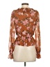 WAYF 100% Polyester Brown Long Sleeve Blouse Size XS - photo 2