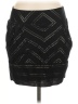 Ecote 100% Rayon Chevron-herringbone Black Casual Skirt Size M - photo 1