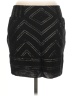 Ecote 100% Rayon Chevron-herringbone Black Casual Skirt Size M - photo 2
