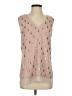 E3 by Etcetera Tan Sleeveless T-Shirt Size 2 - photo 1