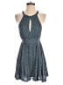 Ecote 100% Viscose Hearts Blue Romper Size S - photo 1