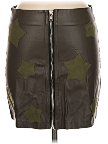 Dance & Marvel Faux Leather Skirt (view 1)