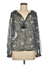 Let Me Be Gray Long Sleeve Blouse Size M - photo 1