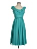 Wtoo 100% Polyester Teal Cocktail Dress Size 2 - photo 1