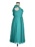 Wtoo 100% Polyester Teal Cocktail Dress Size 2 - photo 4