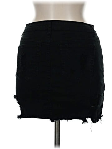 Wax Jean Denim Skirt (view 2)