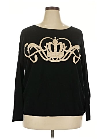 Joan Vass Wool Pullover Sweater (view 1)