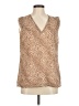 Banana Republic 100% Polyester Tan Sleeveless Blouse Size M - photo 1