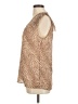 Banana Republic 100% Polyester Tan Sleeveless Blouse Size M - photo 5
