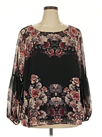 Boutique + Long Sleeve Blouse (view 1)