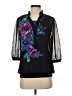 Susan Graver 100% Polyester Black 3/4 Sleeve Blouse Size XXS - photo 1