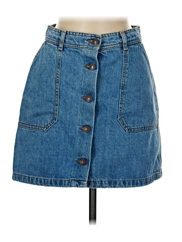 Zara Denim Skirt (view 1)