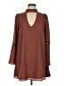 LUCCA Solid Brown Casual Dress Size M - photo 1