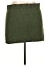 Flat White Solid Green Wool Skirt Size XL - photo 2
