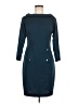 Evan Picone Solid Teal Casual Dress Size 8 - photo 1