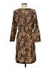 Merona 100% Polyester Animal Print Brown Casual Dress Size M - photo 2