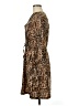 Merona 100% Polyester Animal Print Brown Casual Dress Size M - photo 5