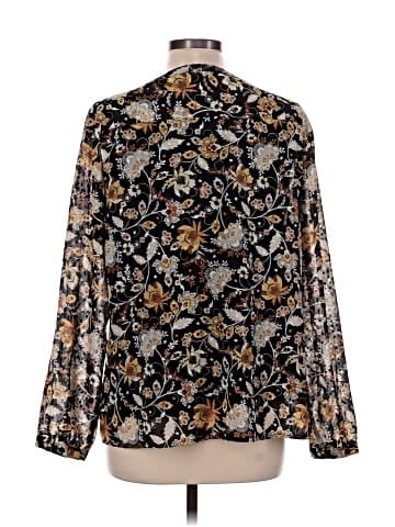 Christopher & Banks Long Sleeve Blouse (view 2)