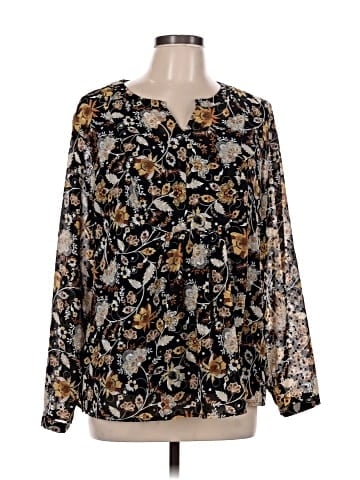 Christopher & Banks Long Sleeve Blouse (view 1)