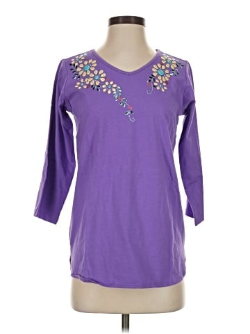 Bob Mackie 3/4 Sleeve Top (view 1)