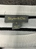 Style&Co Stripes White Pullover Sweater Size XL - photo 7