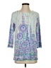 Bob Mackie Purple 3/4 Sleeve Blouse Size XS - photo 1