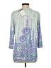 Bob Mackie Purple 3/4 Sleeve Blouse Size XS - photo 2