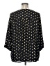 Bird 100% Polyester Hearts Black 3/4 Sleeve Blouse Size 1X - photo 2