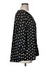 Bird 100% Polyester Hearts Black 3/4 Sleeve Blouse Size 1X - photo 4