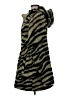 Varley 100% Polyester Animal Print Green Gold Coat Size M - photo 5