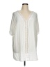 Shein Curve Ivory Short Sleeve Blouse Size 1X - photo 1
